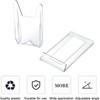 15 Pieces Clear Plastic Plate Stands,Adjustable Clear Acrylic Plastic Display