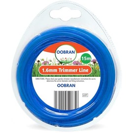 VONRUSS-UK 15M Garden Strimmer Trimmer Line Cord 1.2mm 1.6mm 2mm Nylon Wire Garden Grass (1.6mm x 15m)