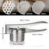Potato Ricer, Sopito 15oz Stainless Steel Potato Masher with 3