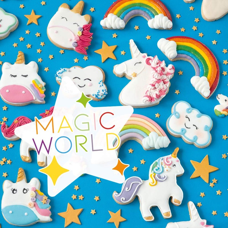 DECORA 0255077 Plastic Cookie Cutters Rainbow and Cloud 2-Piece Assorted