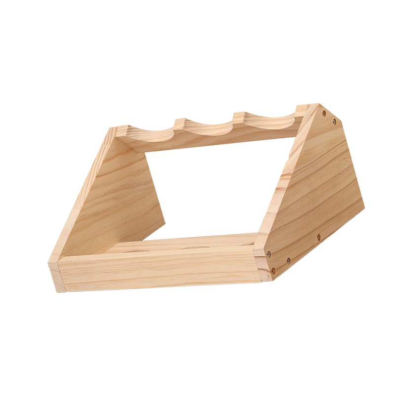 Wine Rack 3 Bottle Pine Wood Versatile Wine Storage Shelf