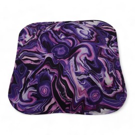 Microwave Plate Holder - Cotton Fabric Large Bowl Cozy in Novelty Print (Purple Marble)