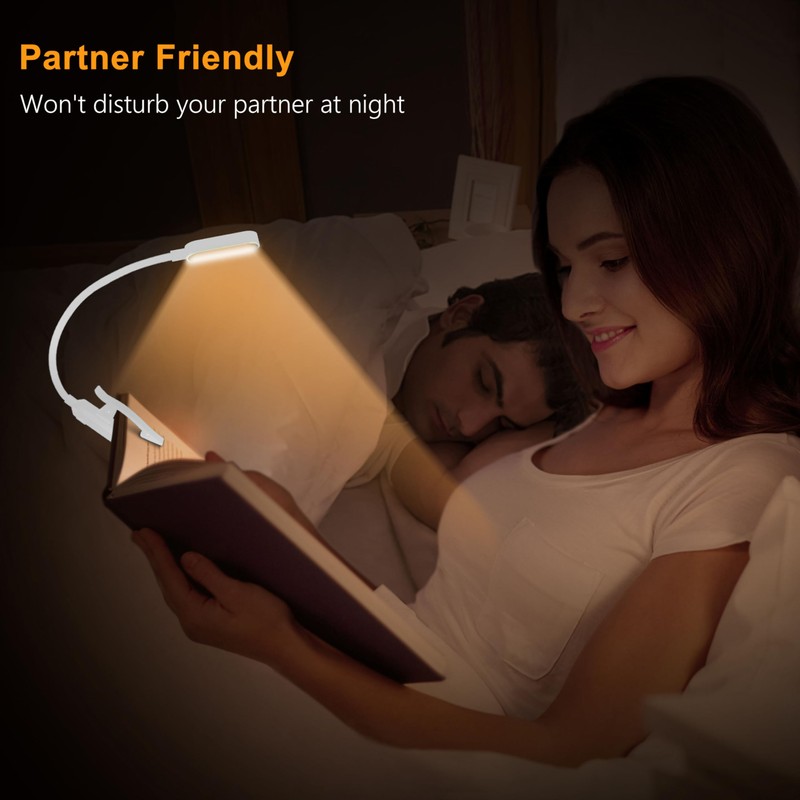 Gritin 16 LED Rechargeable Book Light for Reading in Bed-