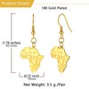 U7 Gold Drop African Earrings For Women Girls Stainless Steel