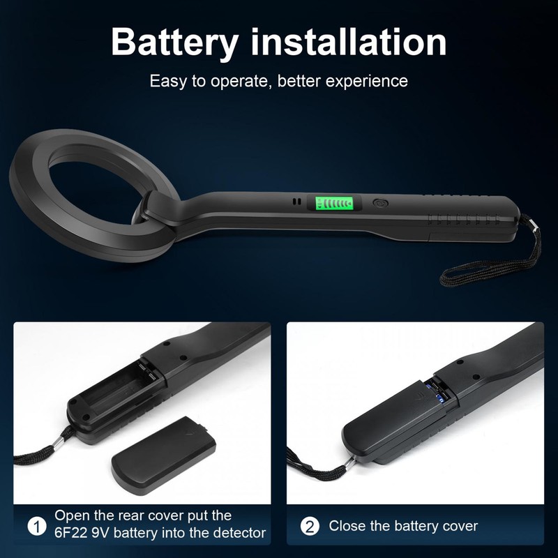 Handheld Metal Detector Portable Professional Gold Treasure Hunting Unearthing Tool
