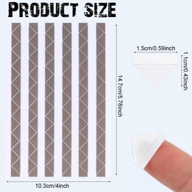 Photo Corner Stickers 3060 Pieces Self Adhesive Photo Mounting Corner Stickers 30 Sheets for Scrapbook Photo Albums DIY Craft (White, Black, Brown)