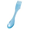 iBasingo 18.5cm Titanium Spork 3 in 1 Camping Cutlery, Blue