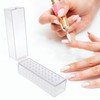 30 Holes Nail Drill Holder, Acrylic Drill Bit Case Stand,