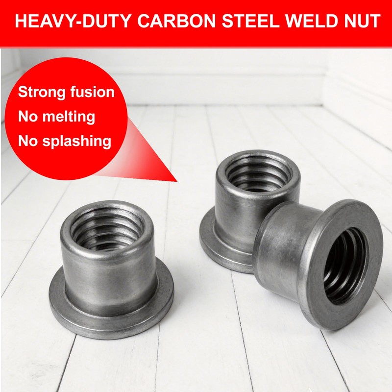 40pcs T-Shaped Weld Nuts, 4 Sizes 1/4"-20 5/16"-18 3/8"-16 1/2"-13
