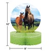 Creative Converting Wild Horse Centerpiece. 1 ct, multi-colored, 9 in