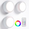 LED Puck Lights with Remote Control, Under Cabinet Lighting Stick