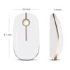 Vssoplor Wireless Mouse, 2.4G Slim Portable Computer Laptop Mouse with