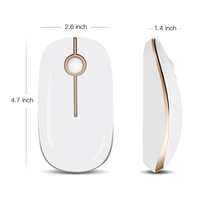 Vssoplor Wireless Mouse, 2.4G Slim Portable Computer Laptop Mouse with