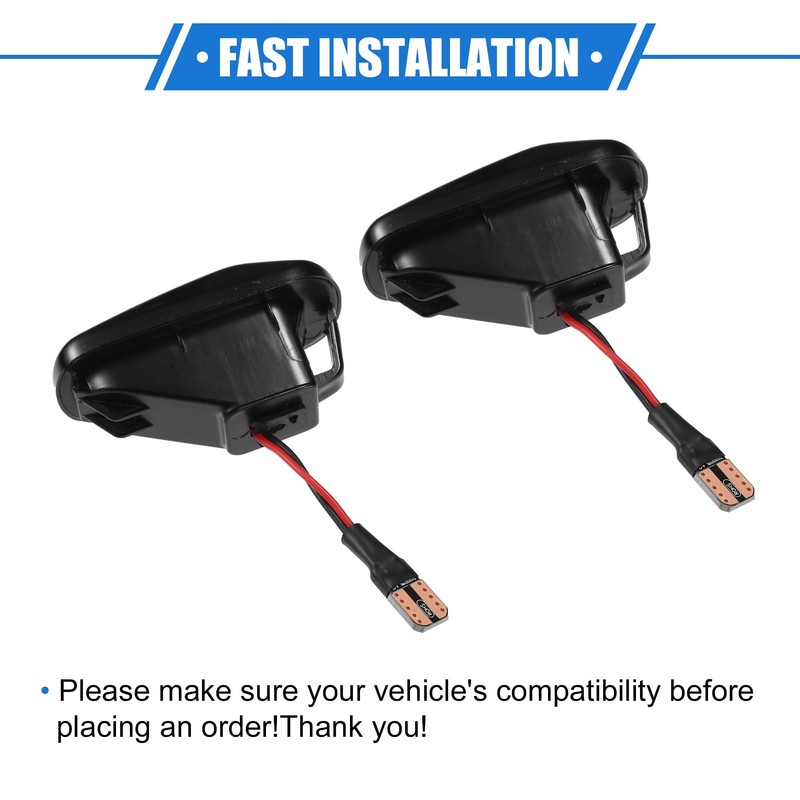 X AUTOHAUX 1 Pair LED Side Marker Turn Signal Light