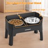URPOWER 3-in-1 Elevated Dog Bowls - Mess Proof Double Deck