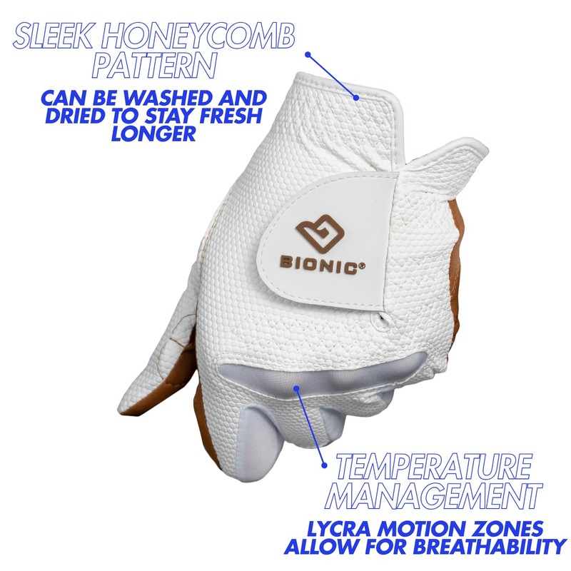 Bionic Ladies RelaxGrip 2.0 DX Golf Glove Left Hand Large