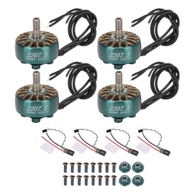 4 Sets Brushless Motor Kit 5mm Shaft Electric Motor with Electronic Speed Controller for 5in 6in Racing Drone 2550KV