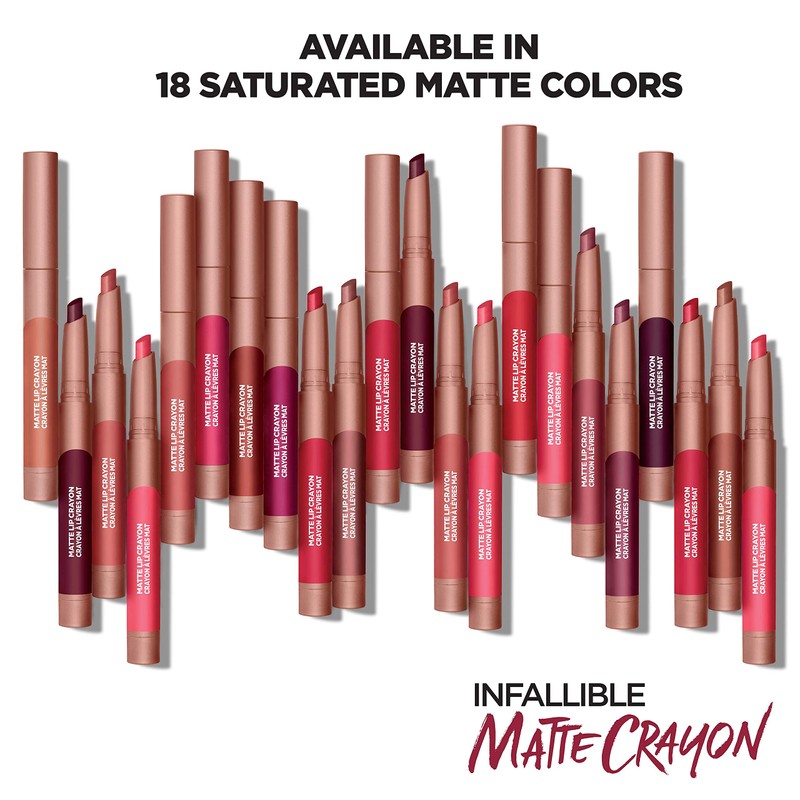 L’Oréal Paris Infallible Matte Lip Crayon, Spice Of Life (Packaging