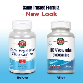 KAL 100% Vegetarian Glucosamine 1000mg | 60ct
