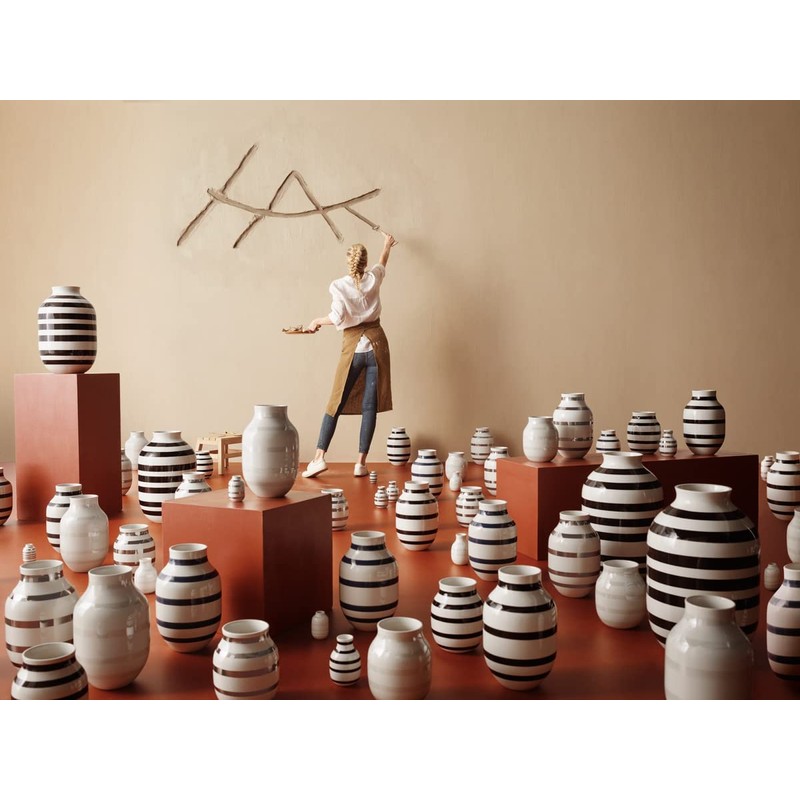 KAHLER Kohler OMAGGIO Vase omazio Flower Base (Small) Black H: