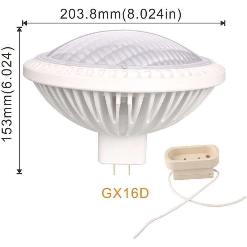 BAOMING PAR64 LED Bulb Replace Traditional 500w PAR64 120°6300K 40W