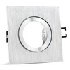 SSC-LUXon QW-2 Recessed Spotlights Square Brushed Aluminium IP44 Square Spotlight