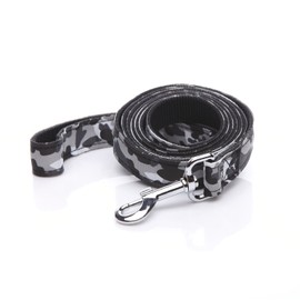 Heavy Duty Dog Leash, 4 FT/ 6 Feet Long, 1 Inch Wide, Nylon Camouflage Dog Leash for Small and Medium Dogs(4 FT, Black)