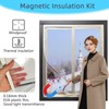 DIY Magnetic Window Insulation Kit 48"x44" Indoor Clear Film for