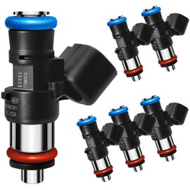 Set of 6 Upgraded 0280158091 Fuel Injectors Fits For Ford: Fusion/Flex/Edge/Taurus/Taurus X, For Lincoln: MKZ/MKX/MKS/KMT, For Mazda: 6/CX-9, For Mercury: Sable, 2007-2015 3.5L/3.7L V6 Gas