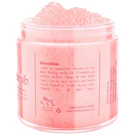 Valentine's Day Sale! Pure Himalayan Salt Scrub, Exfoliating Body Scrub for Soft and Healthy Skin, Pink Himalayan Salt Face Scrub Removes Dead Skin Cells, Natural Foot Scrub Exfoliation Products, 12oz By White Naturals