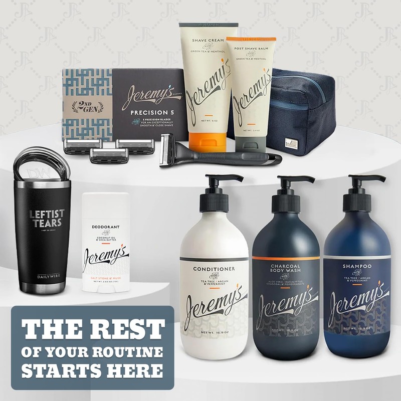 Jeremy's Razors for Men: Precision 5 Blade Razor - Stainless