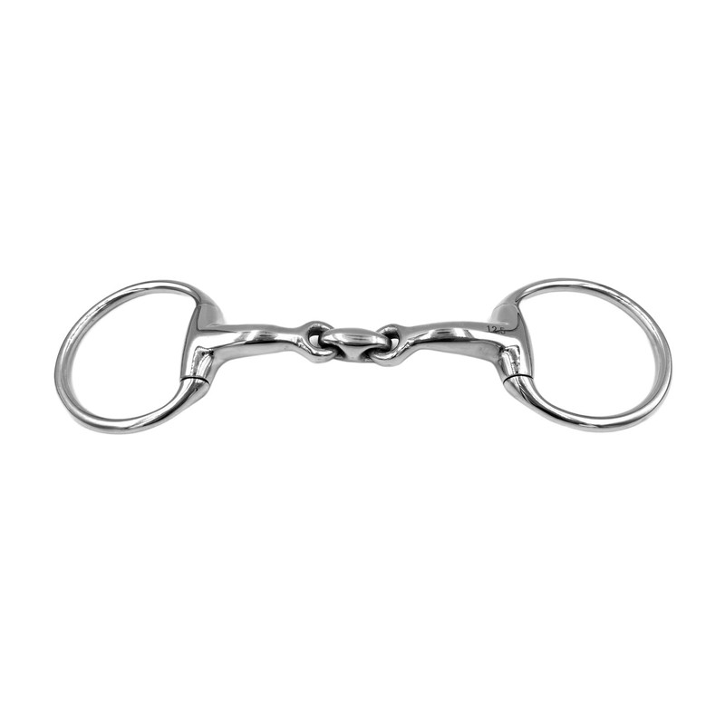 Equine Smile ES0084 Olive Head Bit Double Broken Stainless Steel
