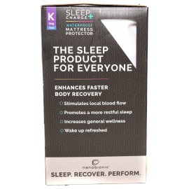 Sleep Charge NanoBionic Sleep Charge Waterproof Mattress Protector Cover Size KING NEW