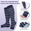 LEVSOX Open Toe Compression Socks for Women & Men 20-30mmHg