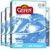 Gefen Clear Unflavored Jell Dessert, 3oz (4 Pack) | Fish