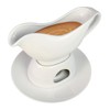 KOVOT 12 Ounce Gravy Boat, Warming Stand & Tray |