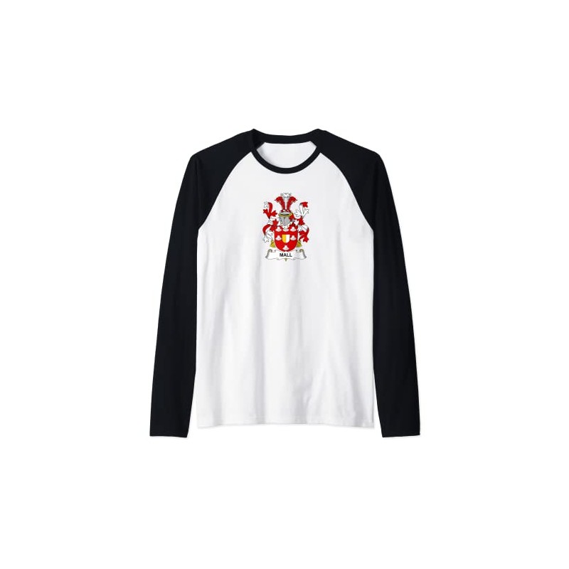 Mall Coat of Arms - Family Crest Raglan Baseball Tee