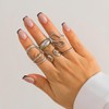 kepvrio Gold Chunky Rings for Women Non Tarnish 14K Gold