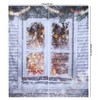 Waterproof Christmas Curtain Window Decorations Christmas Ornaments Home Living Room