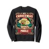 Poodle My Christmas Spirit Dog Santa Claus Elf Gnome Sweatshirt