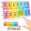 7 Day Pill Organizer 2 Times A Day-Weekly Pill Box