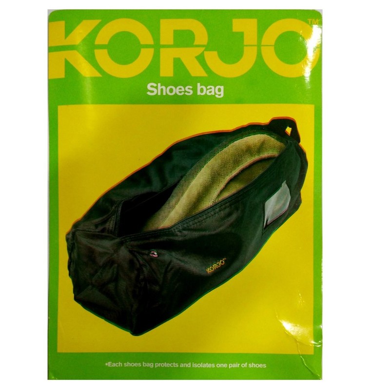 Korjo Shoe Bag, for Travel, Portable, Black