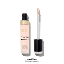 Milani Conceal + Perfect Longwear Concealer - Ivory Rose (0.17 Fl. Oz.) Vegan, Cruelty-Free Liquid Concealer - Cover Dark Circles, Blemishes & Skin Imperfections for Long-Lasting Wear