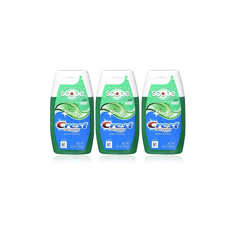 Crest Complete Whitening Plus Scope Tartar Control Toothpaste, Minty Fresh