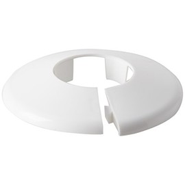 Talon - Click in Pipe Collar - White - 28mm - Pack of 10 - Clicks Into Place - High Grade Polypropylene - for Home Improvement, Plumbing, Pipe Installation