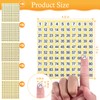 Clofiak 7500 Pcs 1-500 Round Number Sticker Labels, 0.4 Inch,