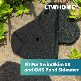 LTWHOME Filter Sponge Suitable for Oase SwimSkim 50 and CWS Pond Skimmer (Pack of 12)