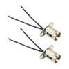 Zreneyfex 2PCS BAY15D 1157 Bulb Socket Holder with Wire Connector