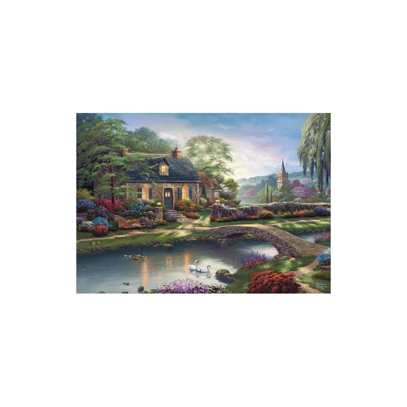 Schmidt Spiele 59775 Thomas Kinkade Stoney Creek Cottage Jigsaw Puzzle
