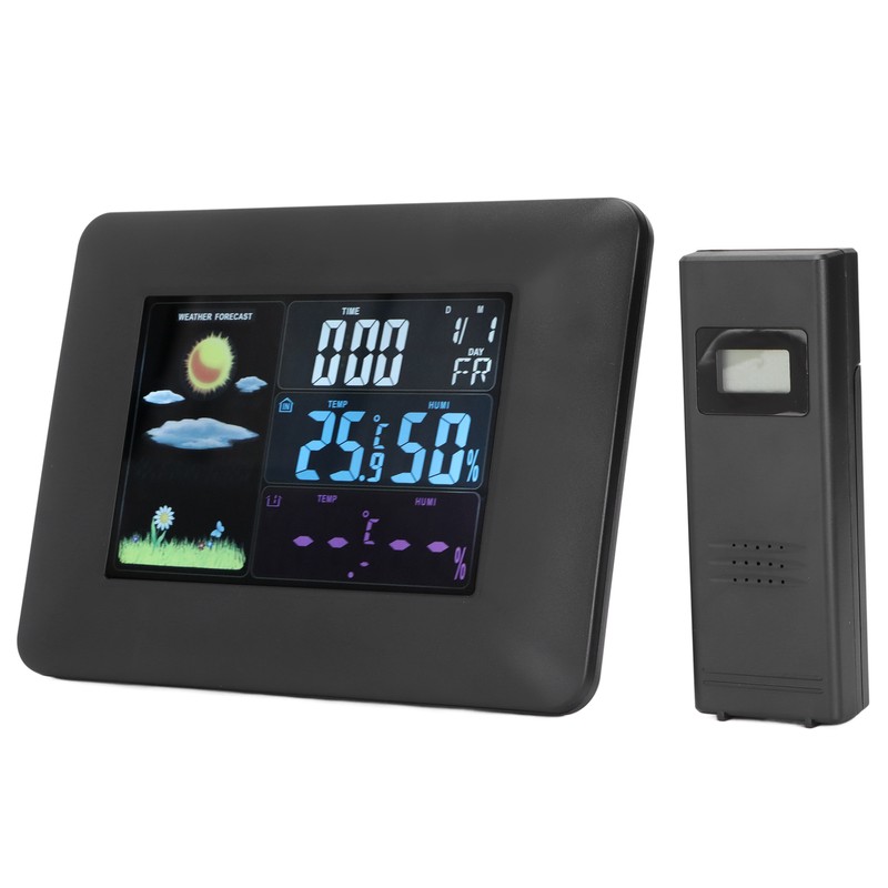 Digital Wireless Weather Station Indoor Outdoor Thermometer with Sensor Temperature